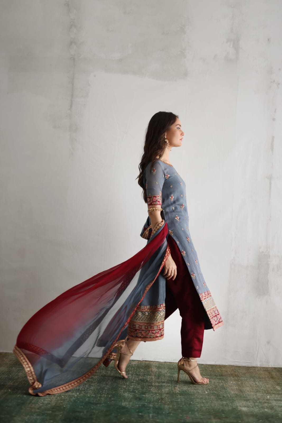 Mina Hasan | Luxury Pret | MHLP-1256 by Mina Hasan - Designer Dress - Type: Ladies Clothes - Available at Libayah - 100% Original