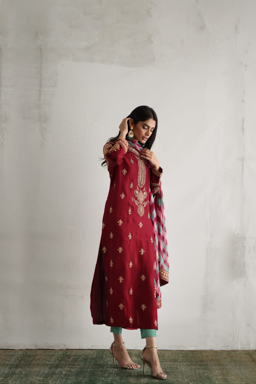 Mina Hasan | Luxury Pret | MHLP-1255 by Mina Hasan - Designer Dress - Type: Ladies Clothes - Available at Libayah - 100% Original