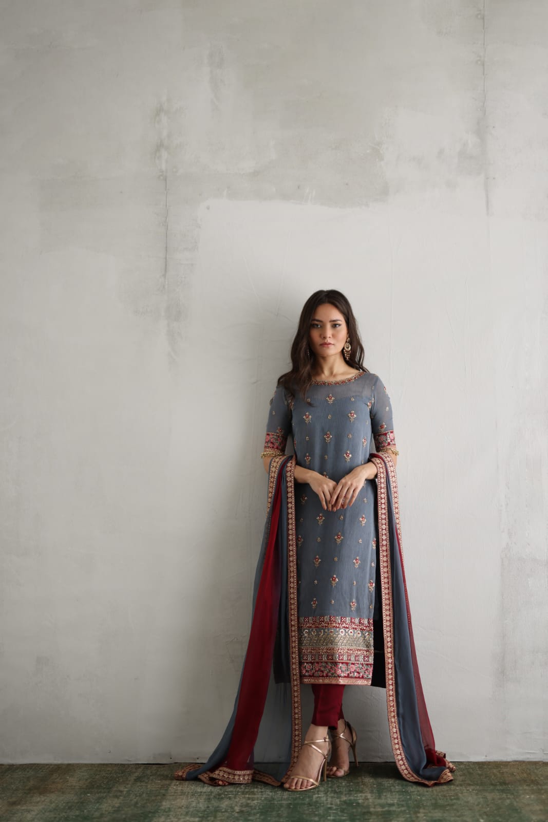 Mina Hasan | Luxury Pret | MHLP-1256 by Mina Hasan - Designer Dress - Type: Ladies Clothes - Available at Libayah - 100% Original