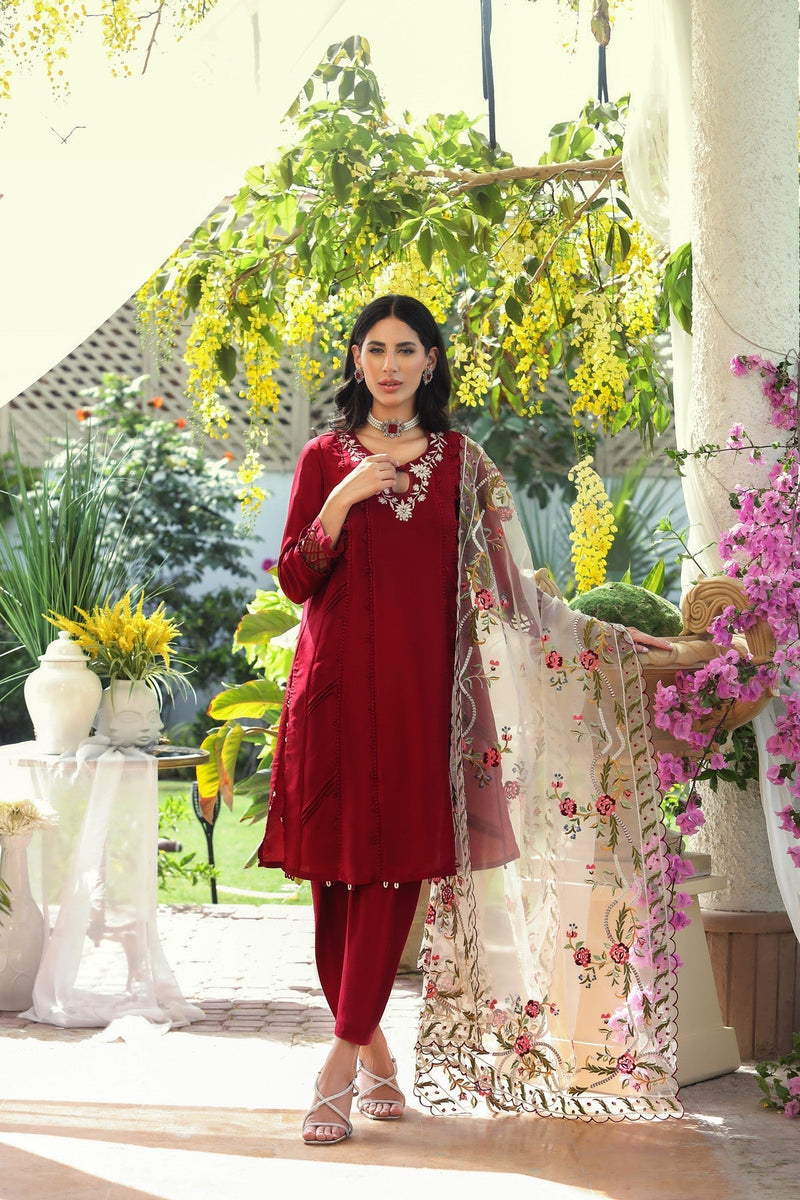 Mina Hasan | Luxury Pret | MHLP-1224 by Mina Hasan - Designer Dress - Type: Ladies Clothes - Available at Libayah - 100% Original