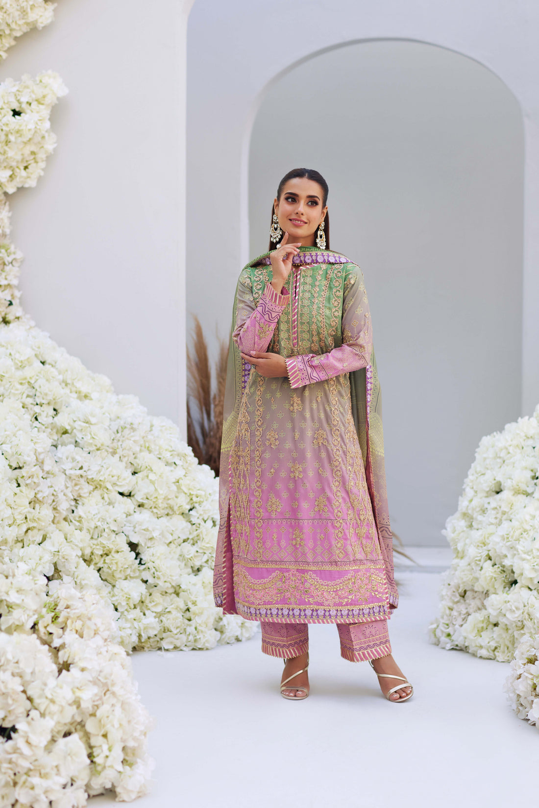 Mina Hasan | Luxury Pret | Leila by Mina Hasan - Designer Dress - Type: Ladies Clothes - Available at Libayah - 100% Original