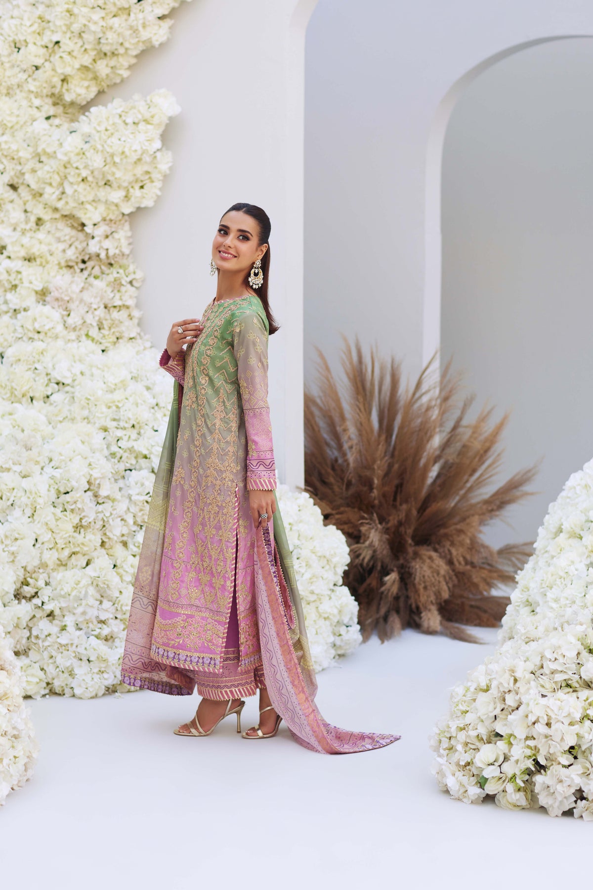 Mina Hasan | Luxury Pret | Leila by Mina Hasan - Designer Dress - Type: Ladies Clothes - Available at Libayah - 100% Original