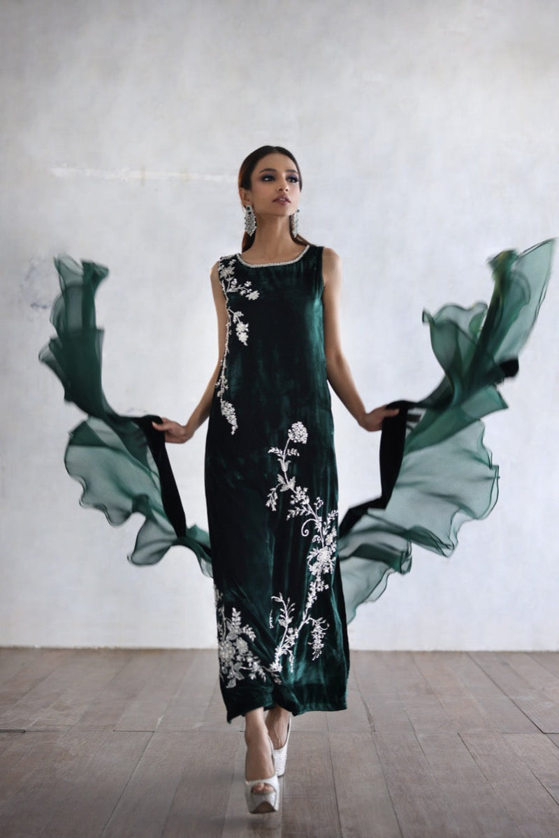 Mina Hasan | Luxury Pret | MHLP-1242 by Mina Hasan - Designer Dress - Type: Ladies Clothes - Available at Libayah - 100% Original