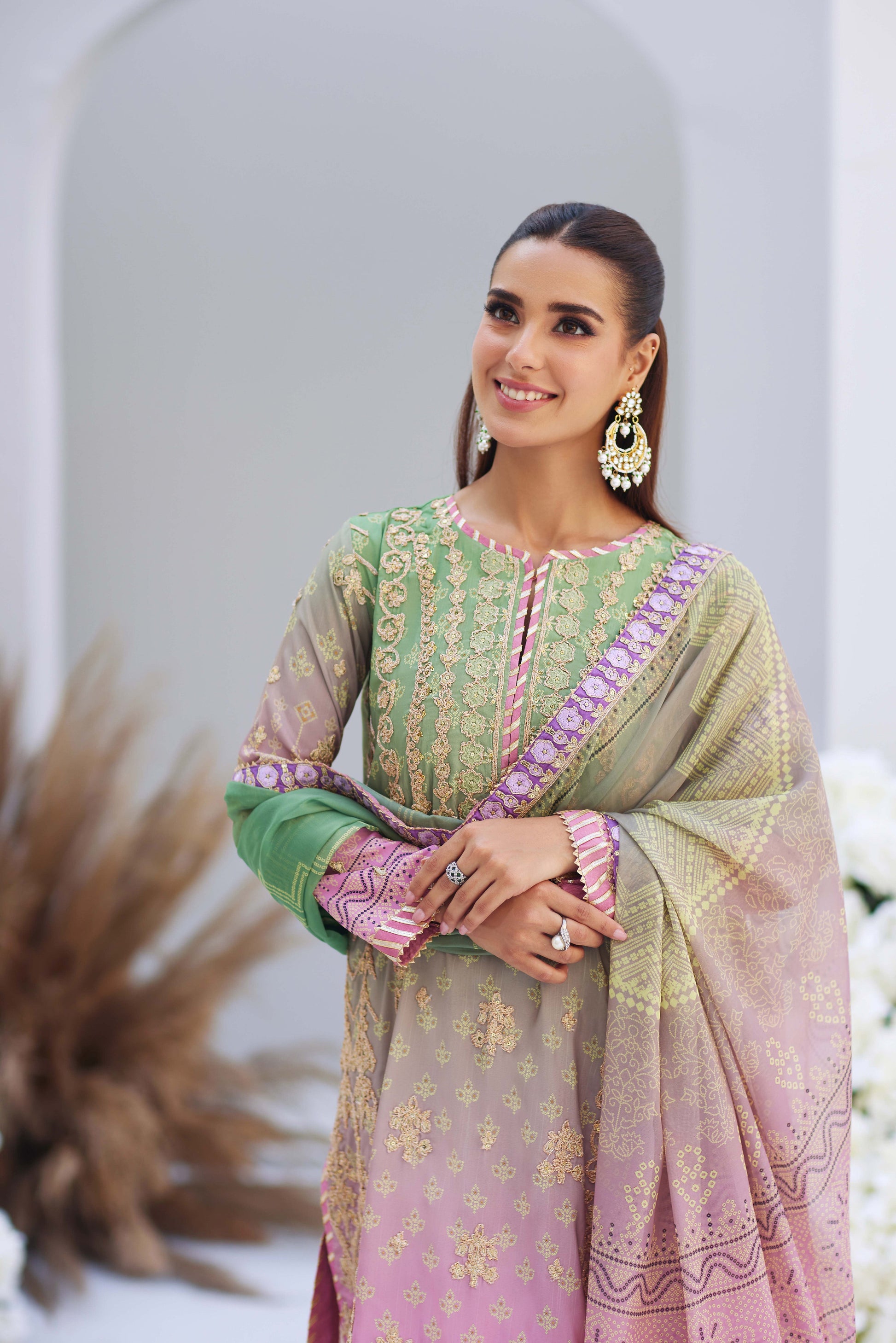 Mina Hasan | Luxury Pret | Leila by Mina Hasan - Designer Dress - Type: Ladies Clothes - Available at Libayah - 100% Original