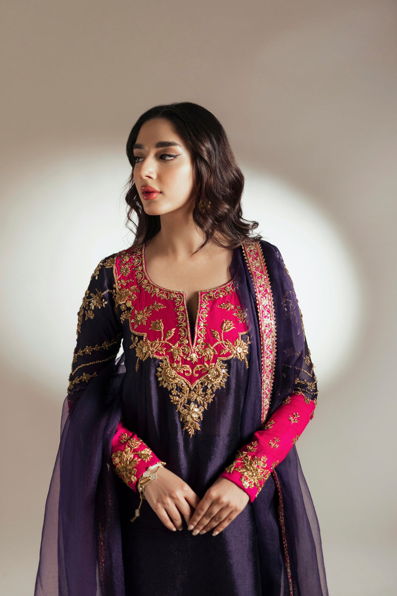 Mina Hasan | Luxury Pret | MHLP-1272 by Mina Hasan - Designer Dress - Type: Ladies Clothes - Available at Libayah - 100% Original