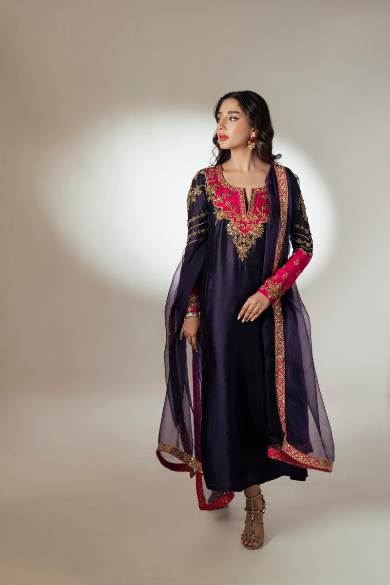 Mina Hasan | Luxury Pret | MHLP-1272 by Mina Hasan - Designer Dress - Type: Ladies Clothes - Available at Libayah - 100% Original