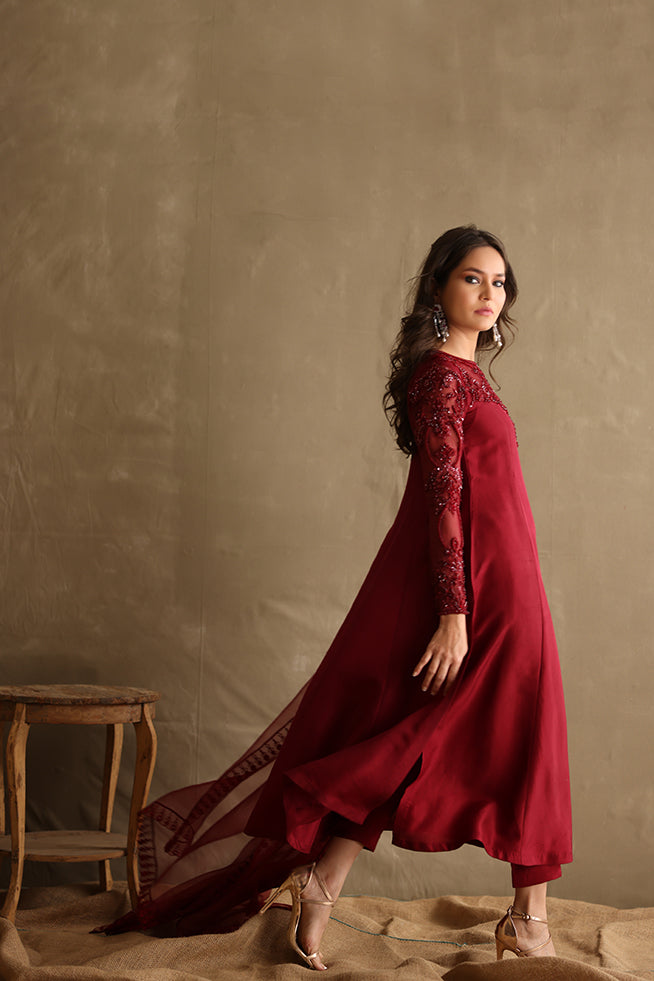 Mina Hasan | Luxury Pret | MHLP-1244 by Mina Hasan - Designer Dress - Type: Ladies Clothes - Available at Libayah - 100% Original