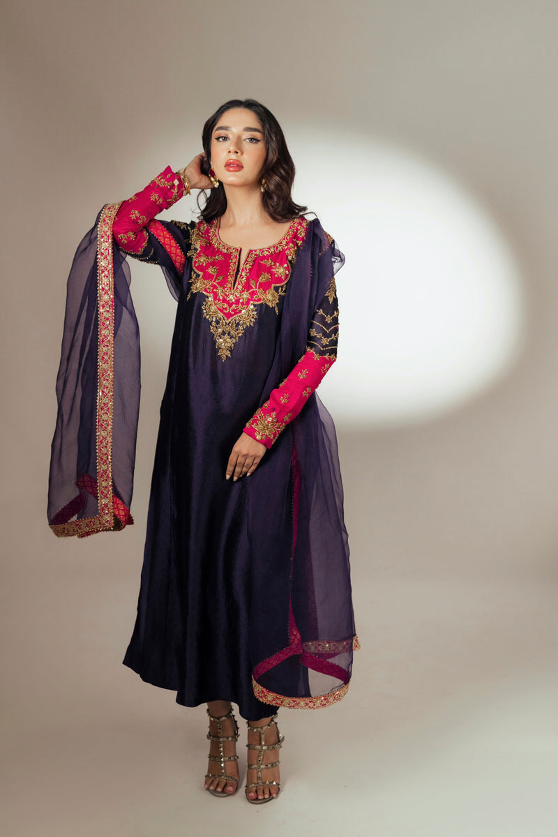 Mina Hasan | Luxury Pret | MHLP-1272 by Mina Hasan - Designer Dress - Type: Ladies Clothes - Available at Libayah - 100% Original