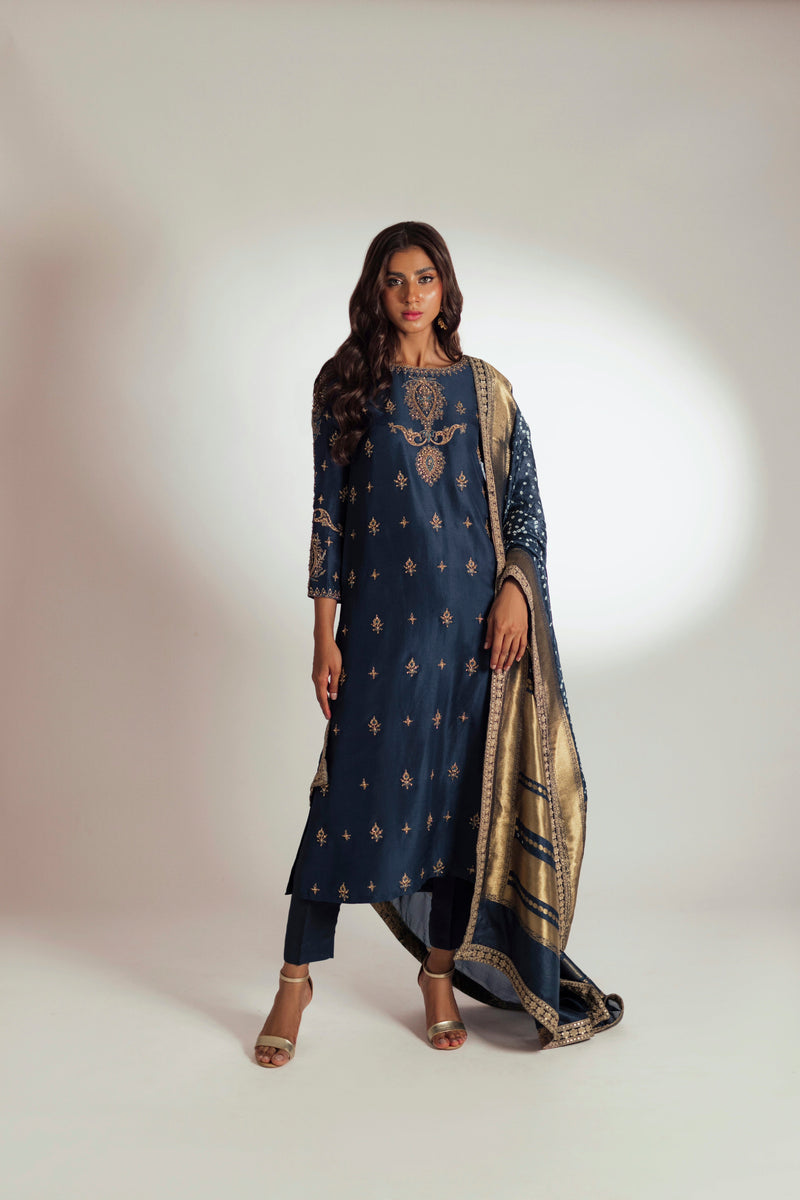 Mina Hasan | Luxury Pret | MHLP-1275 by Mina Hasan - Designer Dress - Type: Ladies Clothes - Available at Libayah - 100% Original