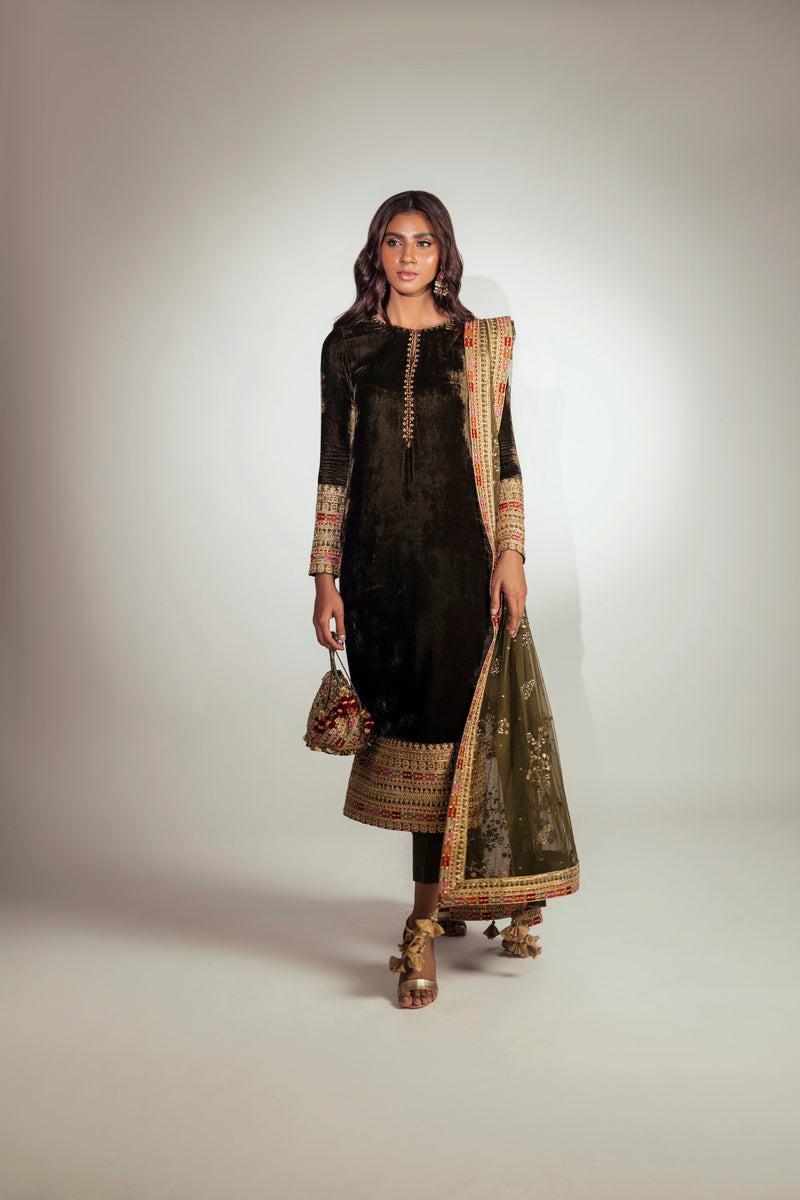 Mina Hasan | Luxury Pret | MHLP-1274 by Mina Hasan - Designer Dress - Type: Ladies Clothes - Available at Libayah - 100% Original