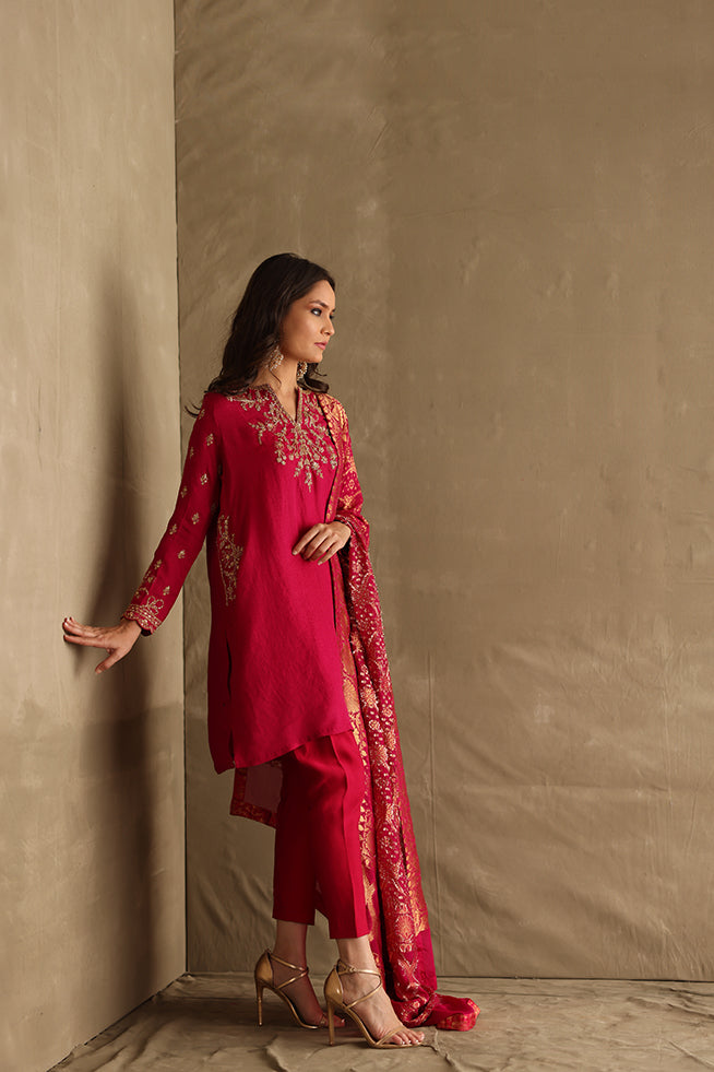 Mina Hasan | Luxury Pret | MHLP-1253 by Mina Hasan - Designer Dress - Type: Ladies Clothes - Available at Libayah - 100% Original