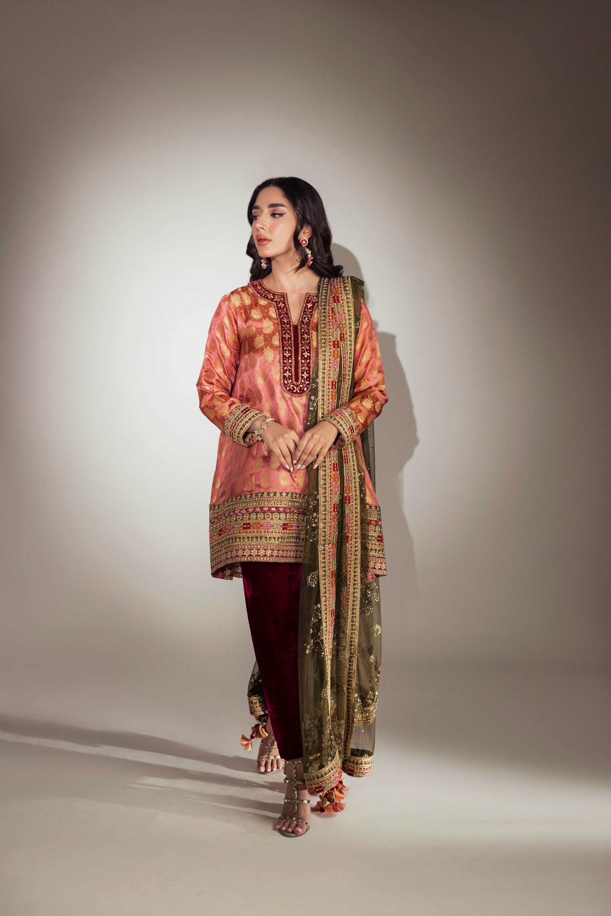 Mina Hasan | Luxury Pret | MHLP-1279 by Mina Hasan - Designer Dress - Type: Ladies Clothes - Available at Libayah - 100% Original