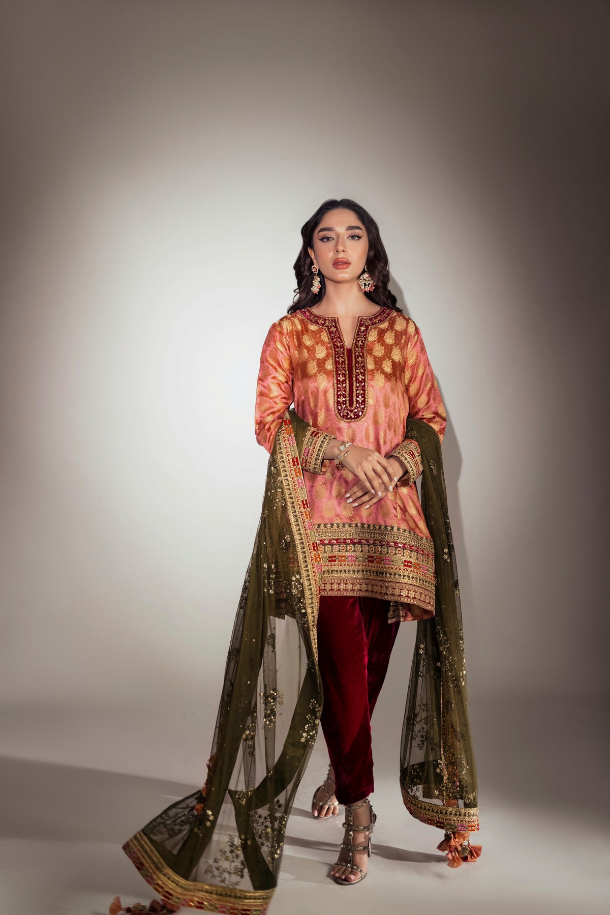 Mina Hasan | Luxury Pret | MHLP-1279 by Mina Hasan - Designer Dress - Type: Ladies Clothes - Available at Libayah - 100% Original