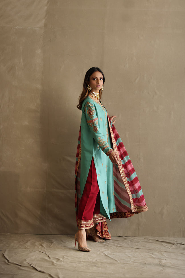 Mina Hasan | Luxury Pret | MHLP-1246 by Mina Hasan - Designer Dress - Type: Ladies Clothes - Available at Libayah - 100% Original