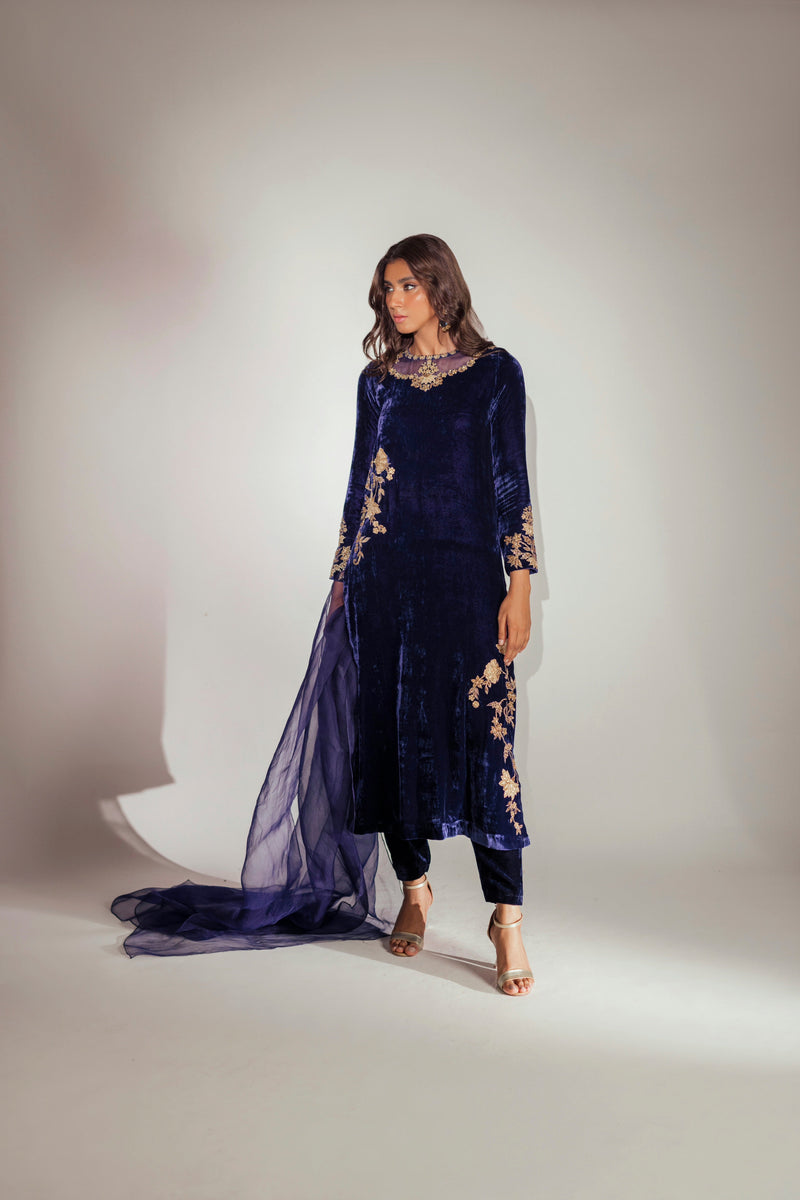 Mina Hasan | Luxury Pret | MHLP-1281 by Mina Hasan - Designer Dress - Type: Ladies Clothes - Available at Libayah - 100% Original