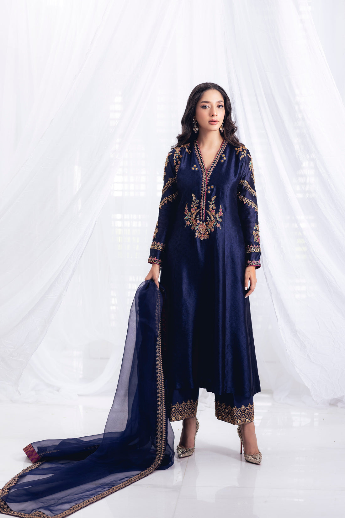 Mina Hasan | Luxury Pret | MHLP-1235 by Mina Hasan - Designer Dress - Type: Ladies Clothes - Available at Libayah - 100% Original