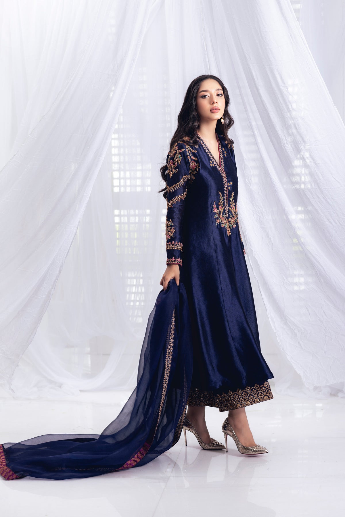 Mina Hasan | Luxury Pret | MHLP-1235 by Mina Hasan - Designer Dress - Type: Ladies Clothes - Available at Libayah - 100% Original