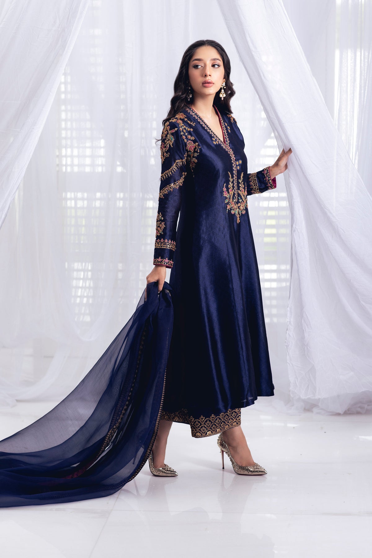 Mina Hasan | Luxury Pret | MHLP-1235 by Mina Hasan - Designer Dress - Type: Ladies Clothes - Available at Libayah - 100% Original