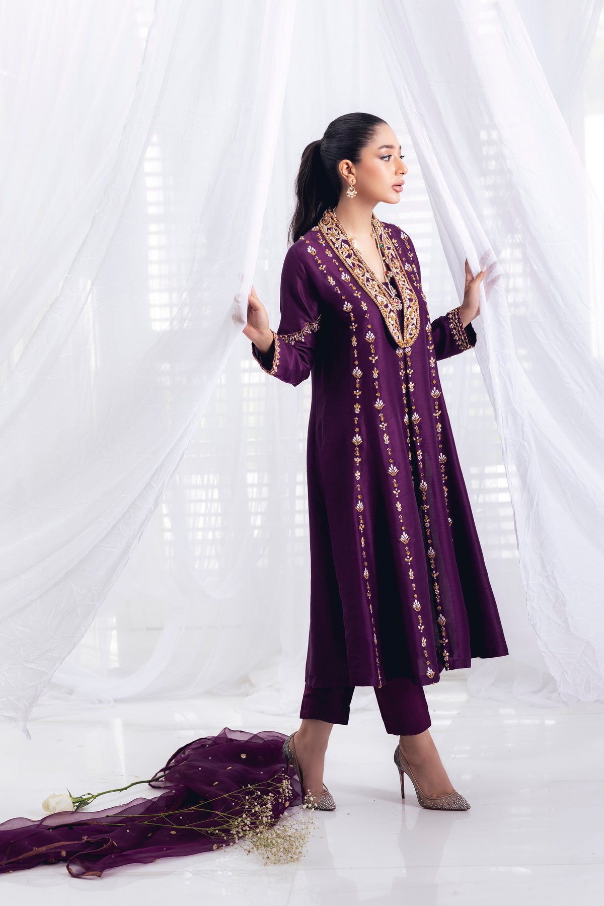 Mina Hasan | Luxury Pret | MHLP-1234 by Mina Hasan - Designer Dress - Type: Ladies Clothes - Available at Libayah - 100% Original