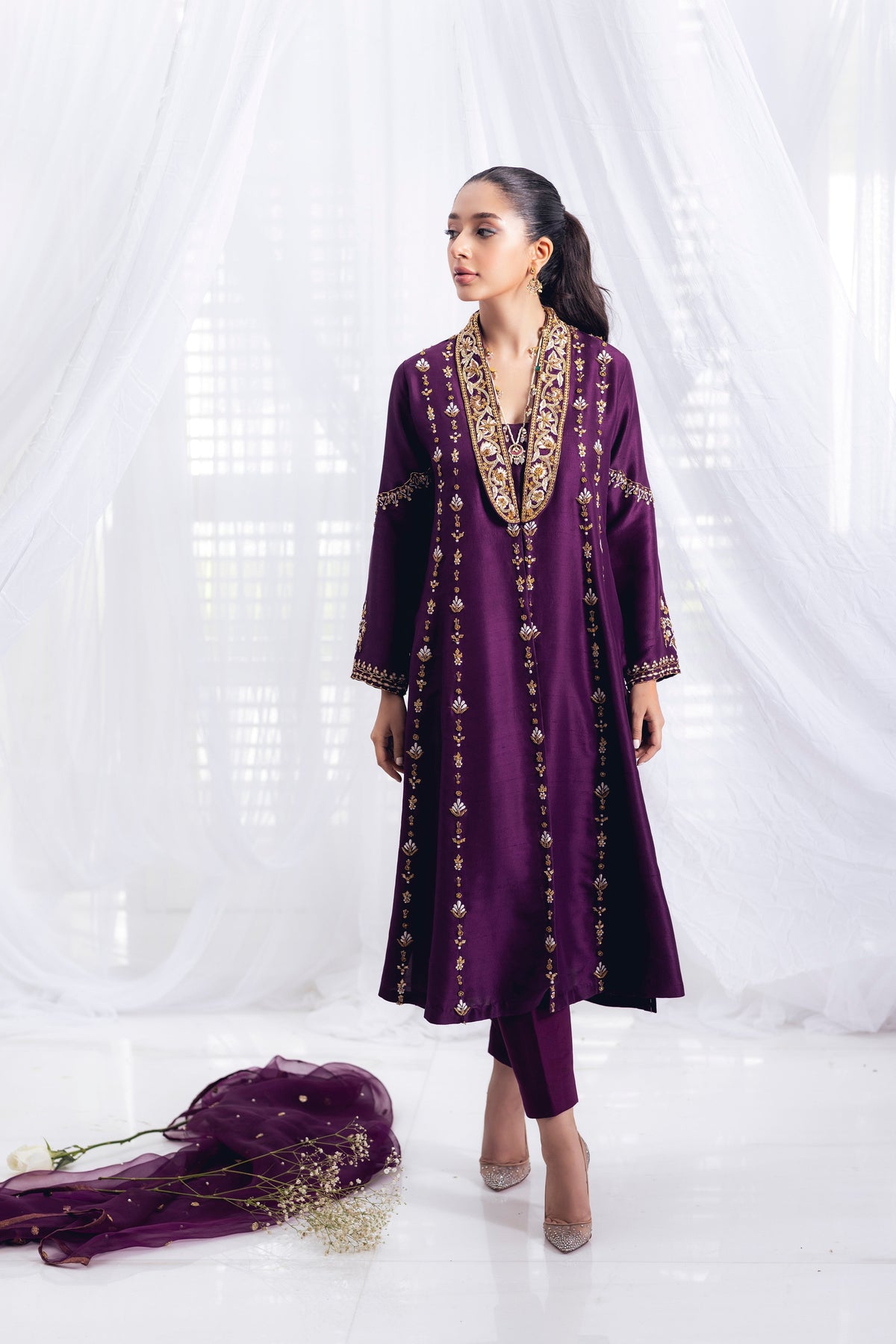 Mina Hasan | Luxury Pret | MHLP-1234 by Mina Hasan - Designer Dress - Type: Ladies Clothes - Available at Libayah - 100% Original