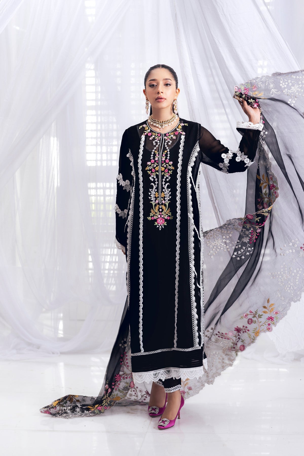 Mina Hasan | Luxury Pret | MHLP-1237 by Mina Hasan - Designer Dress - Type: Ladies Clothes - Available at Libayah - 100% Original