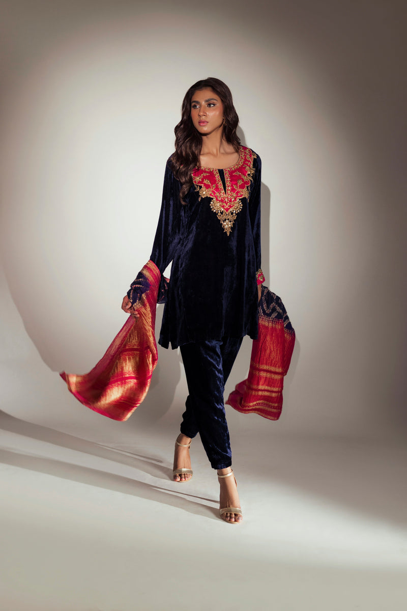 Mina Hasan | Luxury Pret | MHLP-1268 by Mina Hasan - Designer Dress - Type: Ladies Clothes - Available at Libayah - 100% Original