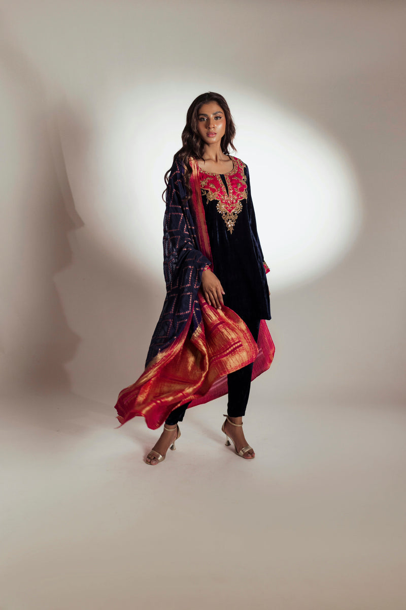 Mina Hasan | Luxury Pret | MHLP-1268 by Mina Hasan - Designer Dress - Type: Ladies Clothes - Available at Libayah - 100% Original