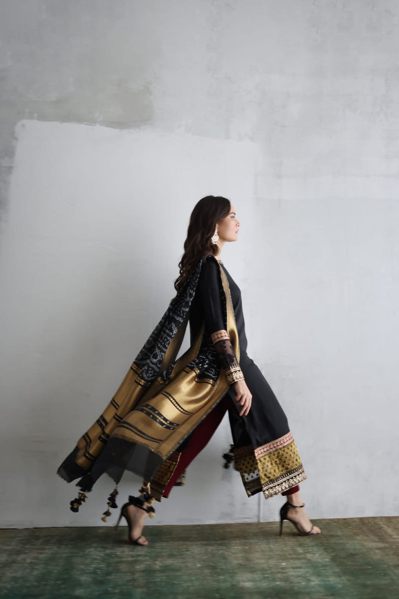 Mina Hasan | Luxury Pret | MHLP-1259 by Mina Hasan - Designer Dress - Type: Ladies Clothes - Available at Libayah - 100% Original