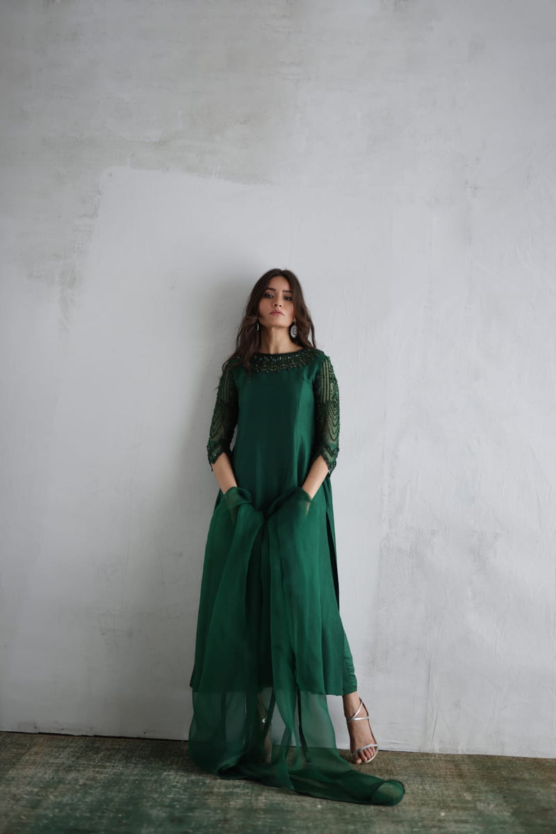 Mina Hasan | Luxury Pret | MHLP-1257 by Mina Hasan - Designer Dress - Type: Ladies Clothes - Available at Libayah - 100% Original