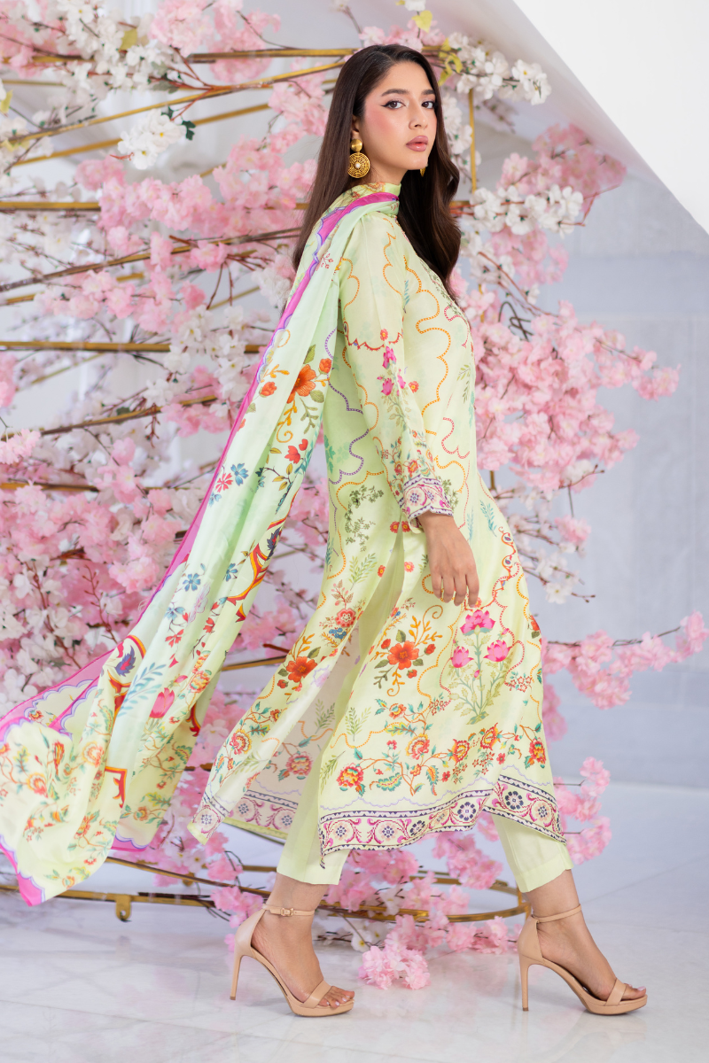 Mina Hasan | Signature Pret | Cora Flora - by Libayah - Registered Vendor of : Mina Hasan - 100% Original Designer Dress