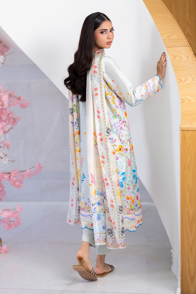 Mina Hasan | Signature Pret | Blue Lush - by Libayah - Registered Vendor of : Mina Hasan - 100% Original Designer Dress