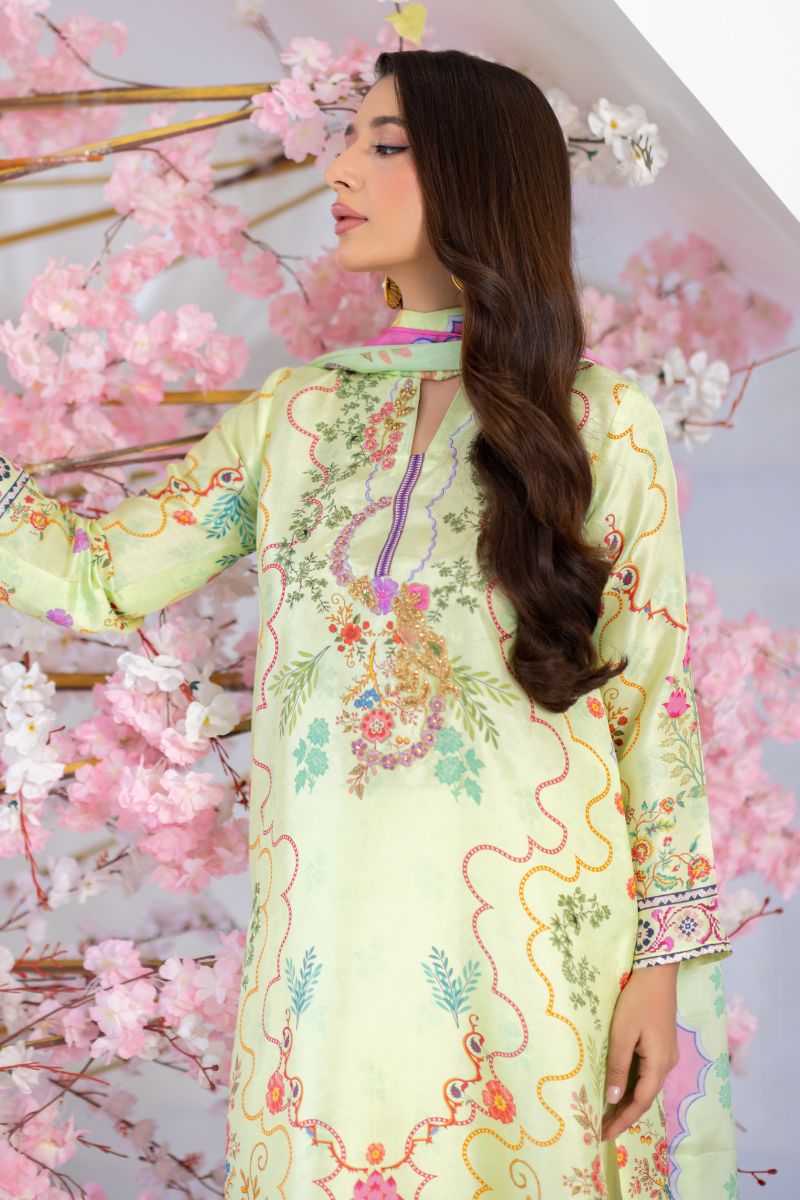 Mina Hasan | Signature Pret | Cora Flora - by Libayah - Registered Vendor of : Mina Hasan - 100% Original Designer Dress