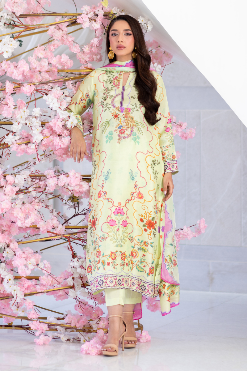 Mina Hasan | Signature Pret | Cora Flora - by Libayah - Registered Vendor of : Mina Hasan - 100% Original Designer Dress