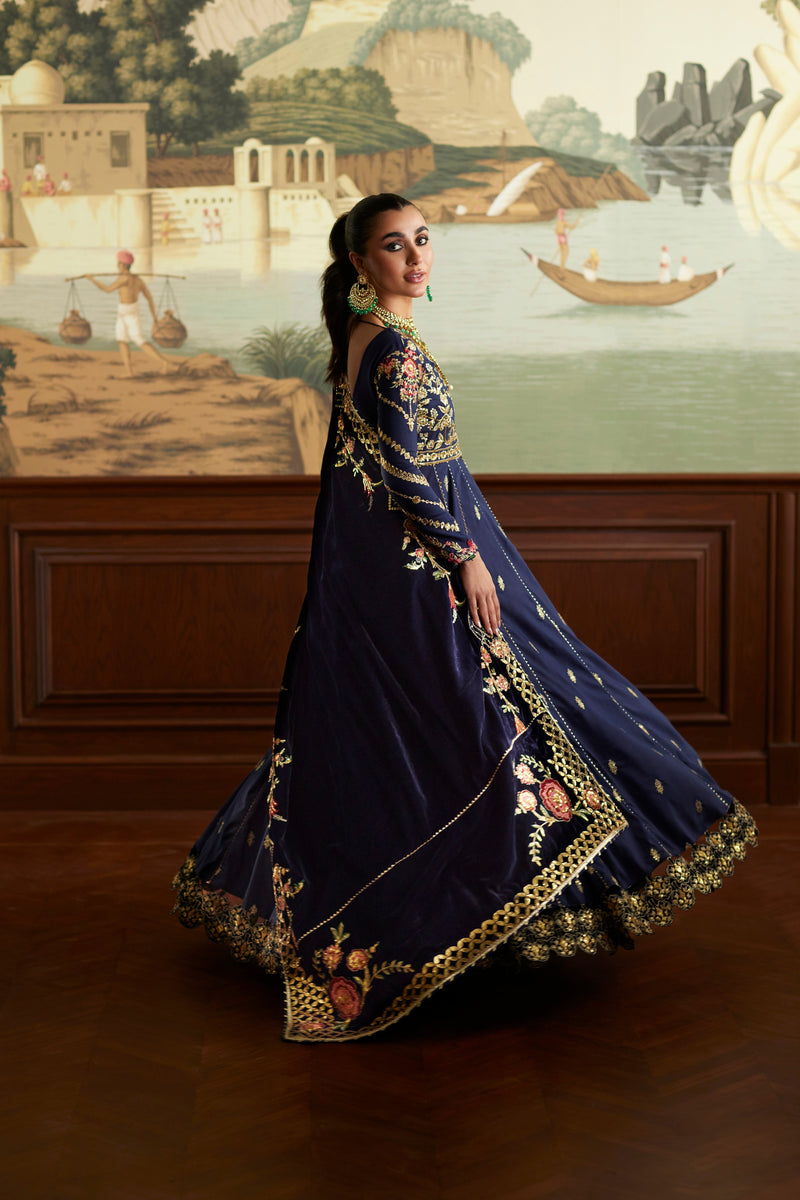Mina Hassan | Velvet Luxe |  Raniya by Mina Hassan - Designer Dress - Type: Ladies Clothes - Available at Libayah - 100% Original