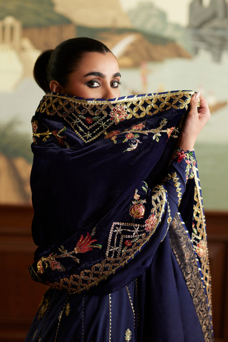 Mina Hassan | Velvet Luxe |  Raniya by Mina Hassan - Designer Dress - Type: Ladies Clothes - Available at Libayah - 100% Original