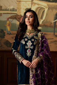 Mina Hassan | Velvet Luxe |  Amani by Mina Hassan - Designer Dress - Type: Ladies Clothes - Available at Libayah - 100% Original
