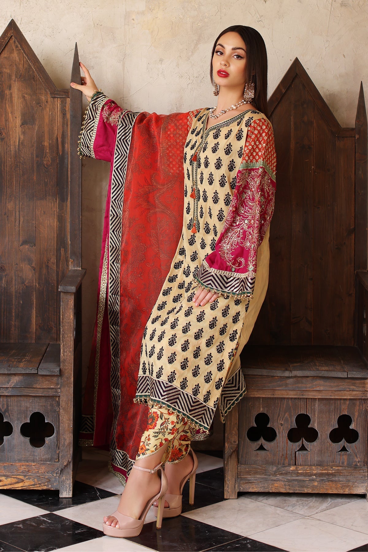 Mina Kashif | Festive Lawn | Amani by Mina Kashif - Designer Dress - Type: Ladies Clothes - Available at Libayah - 100% Original