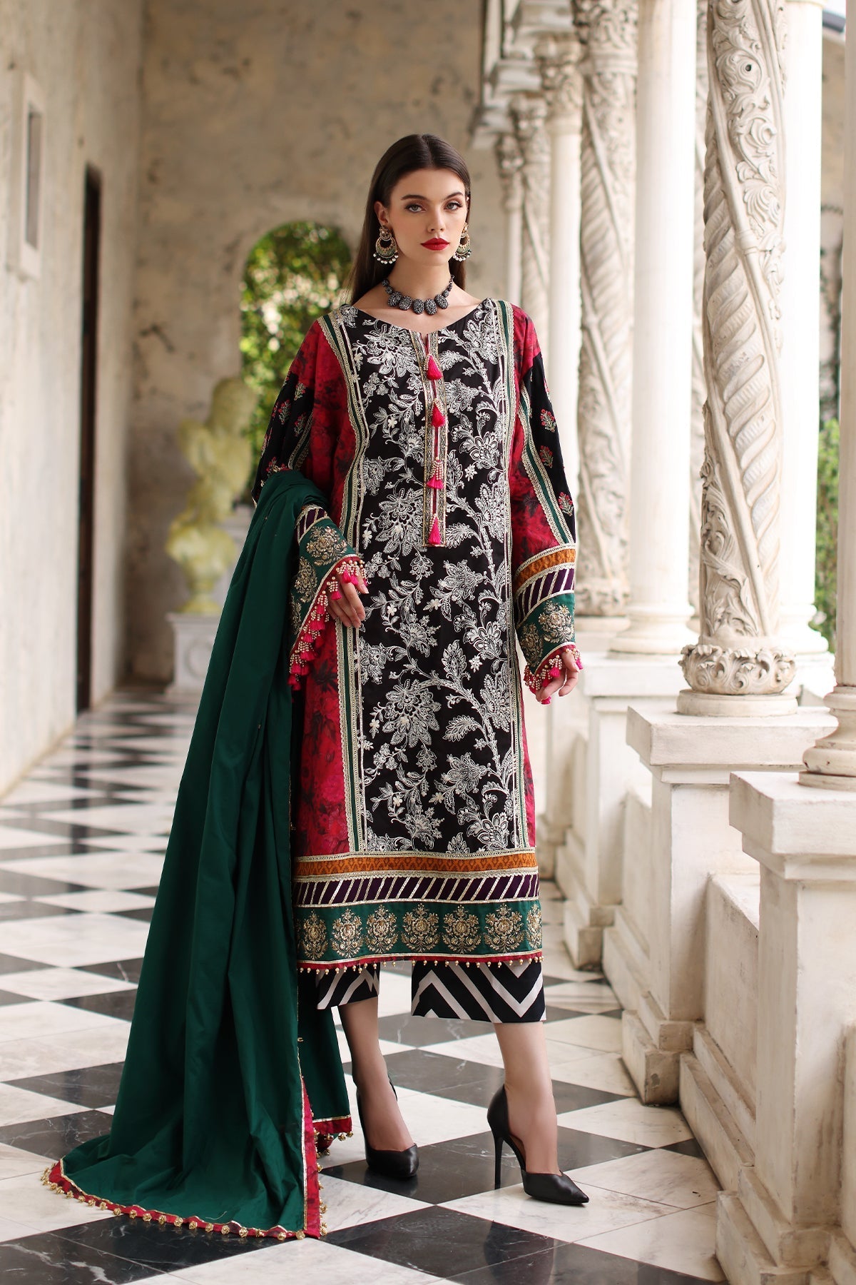 Mina Kashif | Festive Lawn | Karine by Mina Kashif - Designer Dress - Type: Ladies Clothes - Available at Libayah - 100% Original