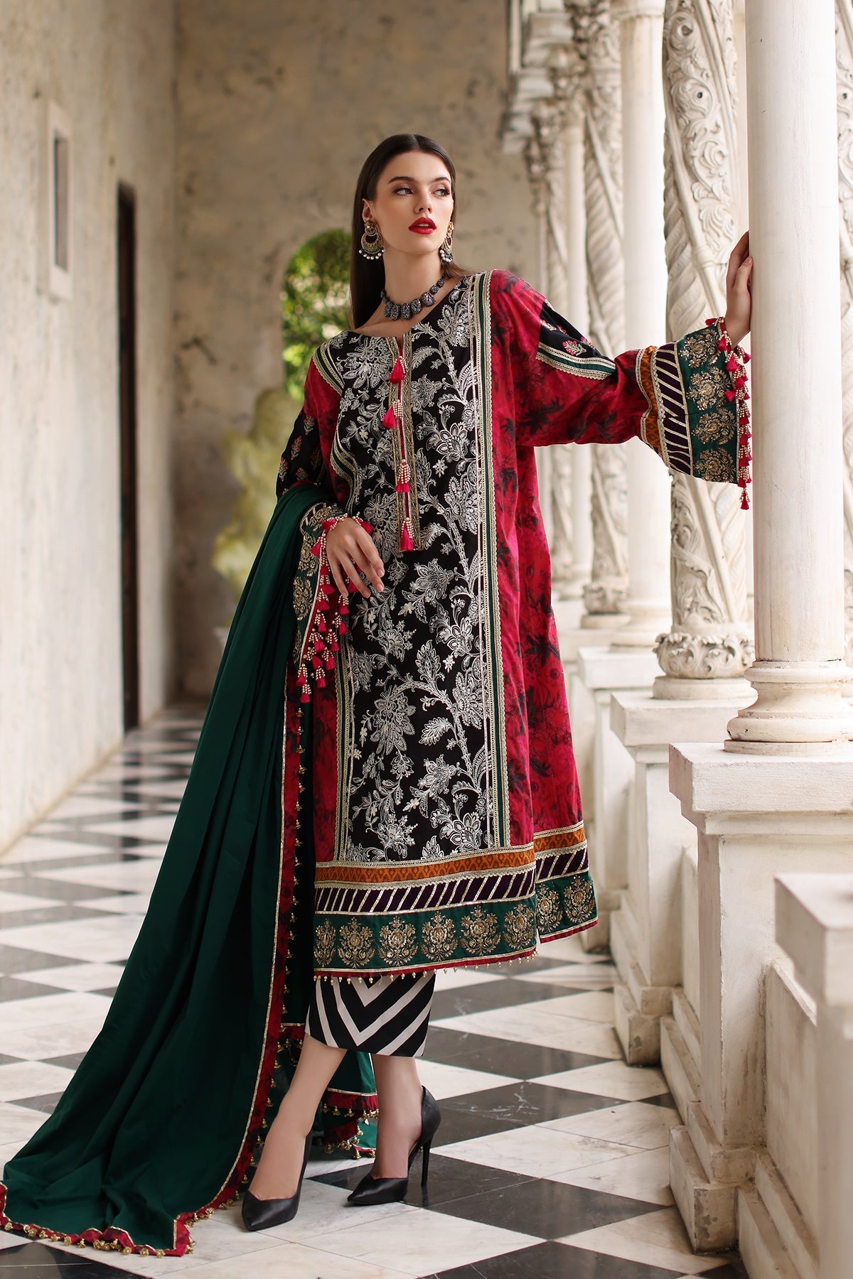 Mina Kashif | Festive Lawn | Karine by Mina Kashif - Designer Dress - Type: Ladies Clothes - Available at Libayah - 100% Original