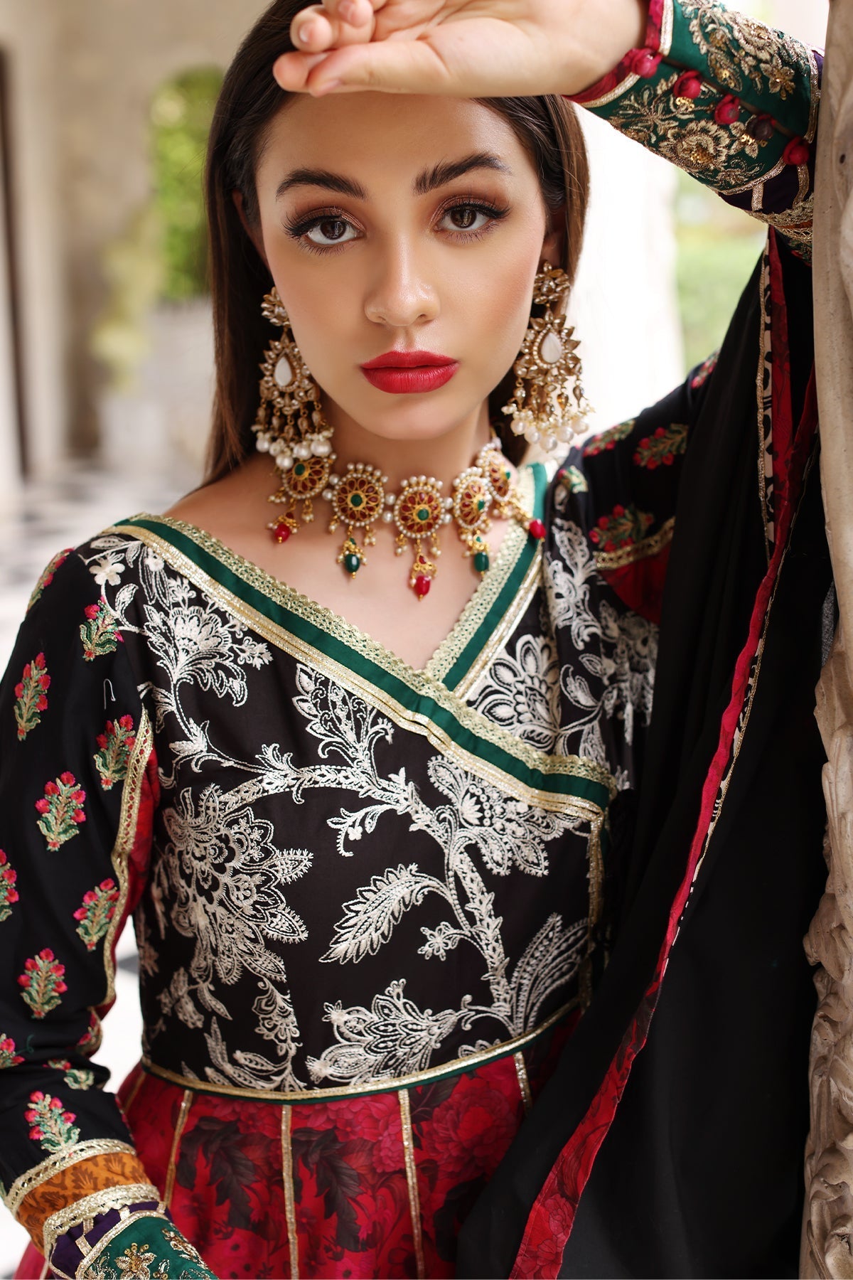 Mina Kashif | Festive Lawn | Anarkali by Mina Kashif - Designer Dress - Type: Ladies Clothes - Available at Libayah - 100% Original