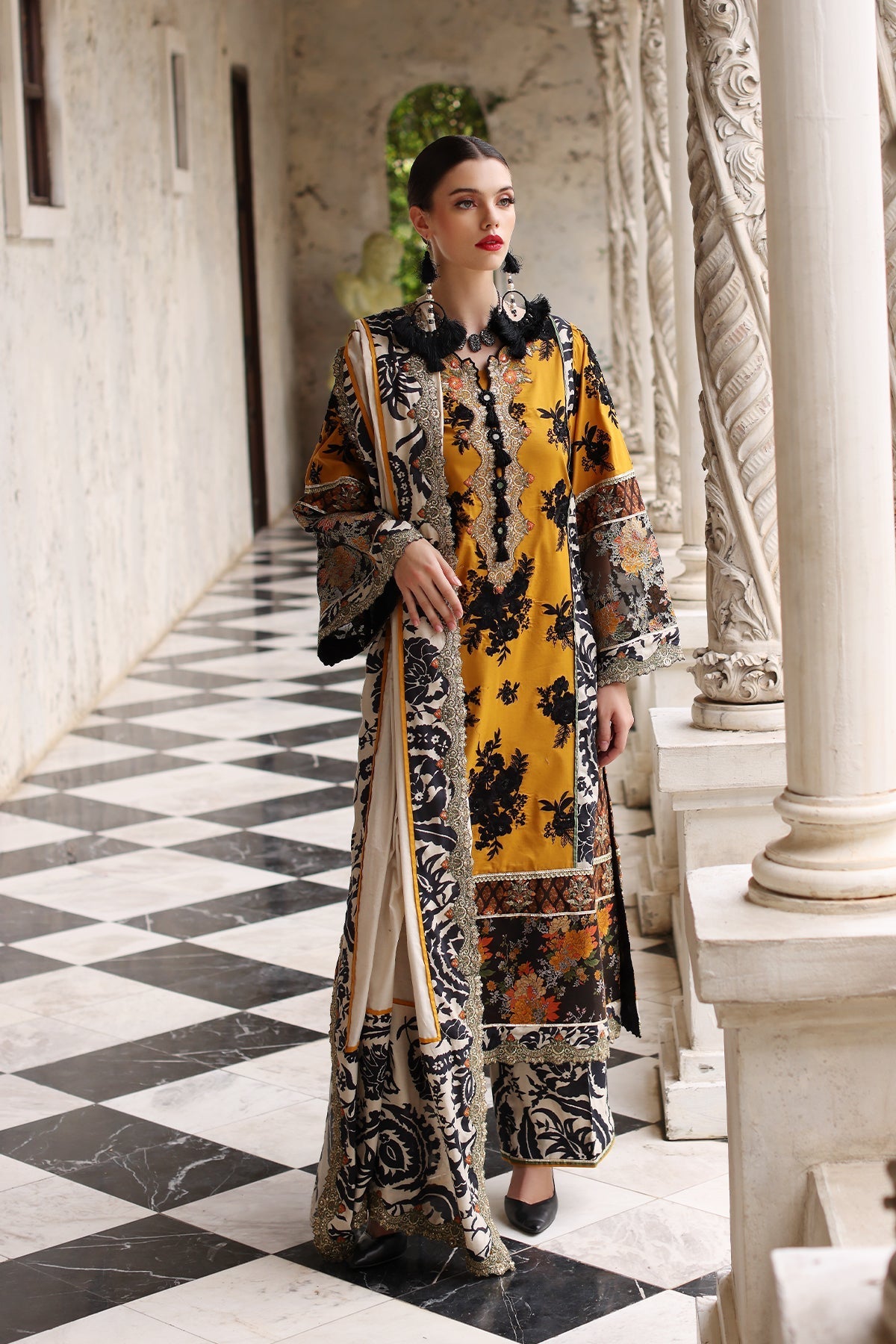 Mina Kashif | Festive Lawn | Leyla by Mina Kashif - Designer Dress - Type: Ladies Clothes - Available at Libayah - 100% Original