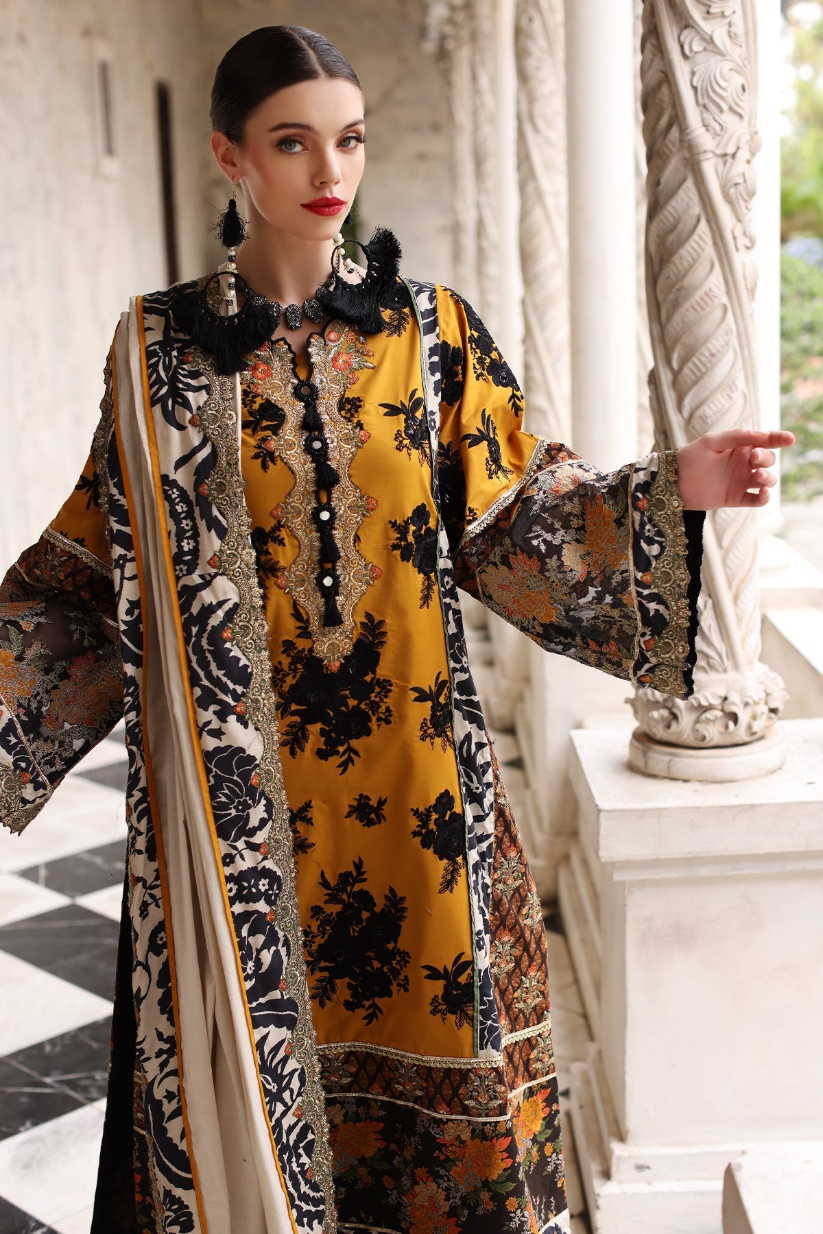 Mina Kashif | Festive Lawn | Leyla by Mina Kashif - Designer Dress - Type: Ladies Clothes - Available at Libayah - 100% Original