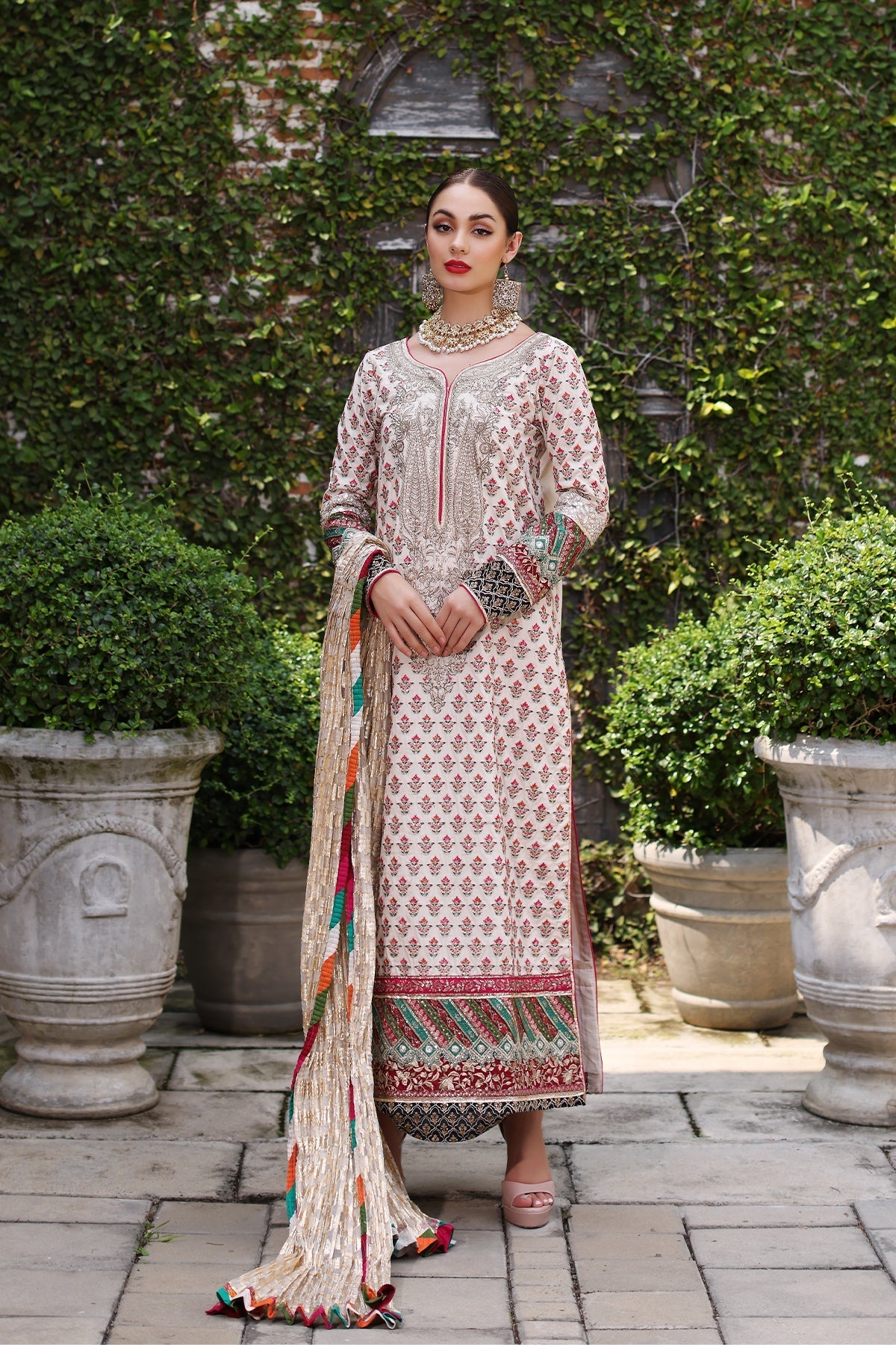 Mina Kashif | Festive Lawn | Parsa by Mina Kashif - Designer Dress - Type: Ladies Clothes - Available at Libayah - 100% Original