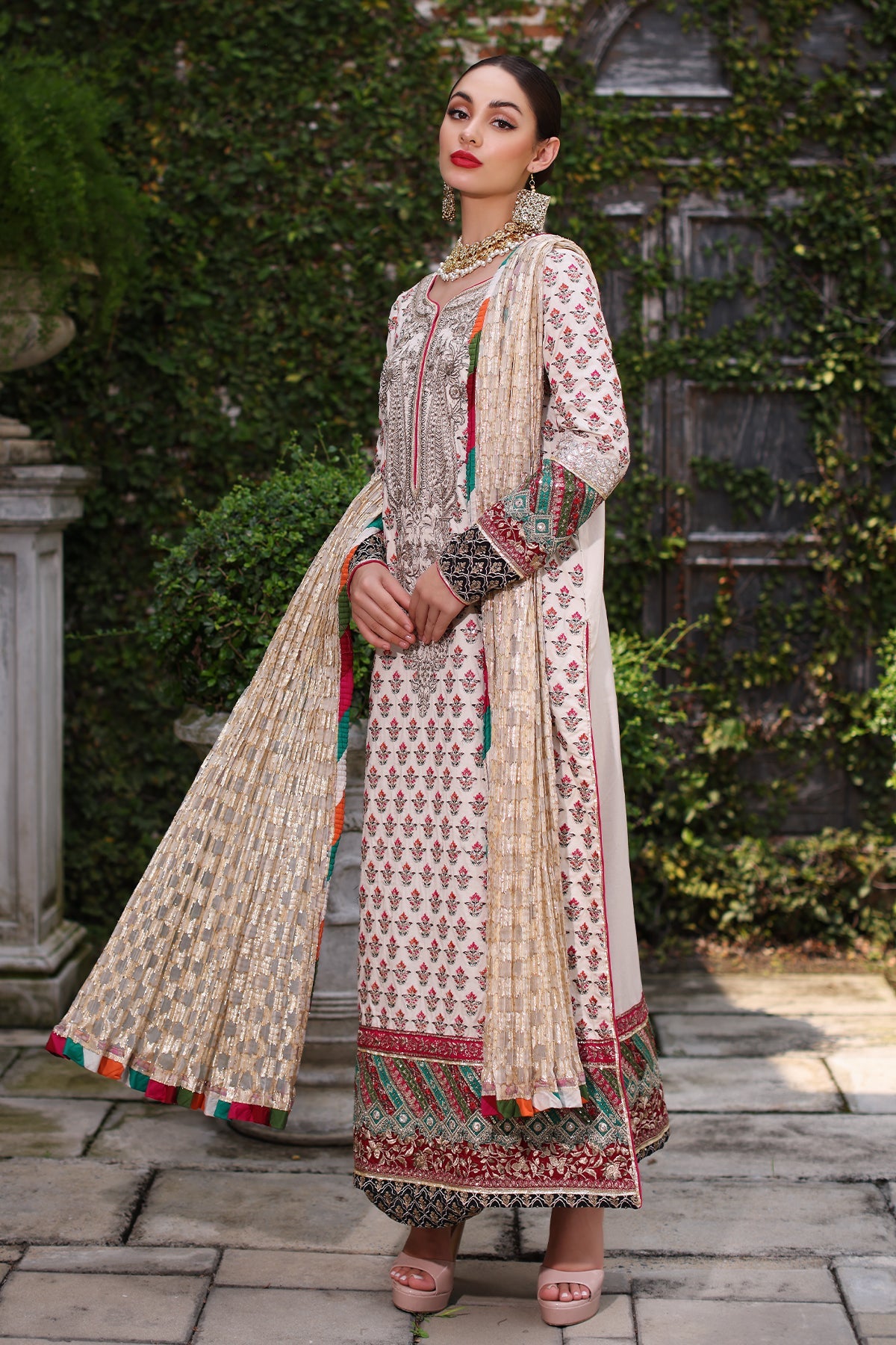 Mina Kashif | Festive Lawn | Parsa by Mina Kashif - Designer Dress - Type: Ladies Clothes - Available at Libayah - 100% Original