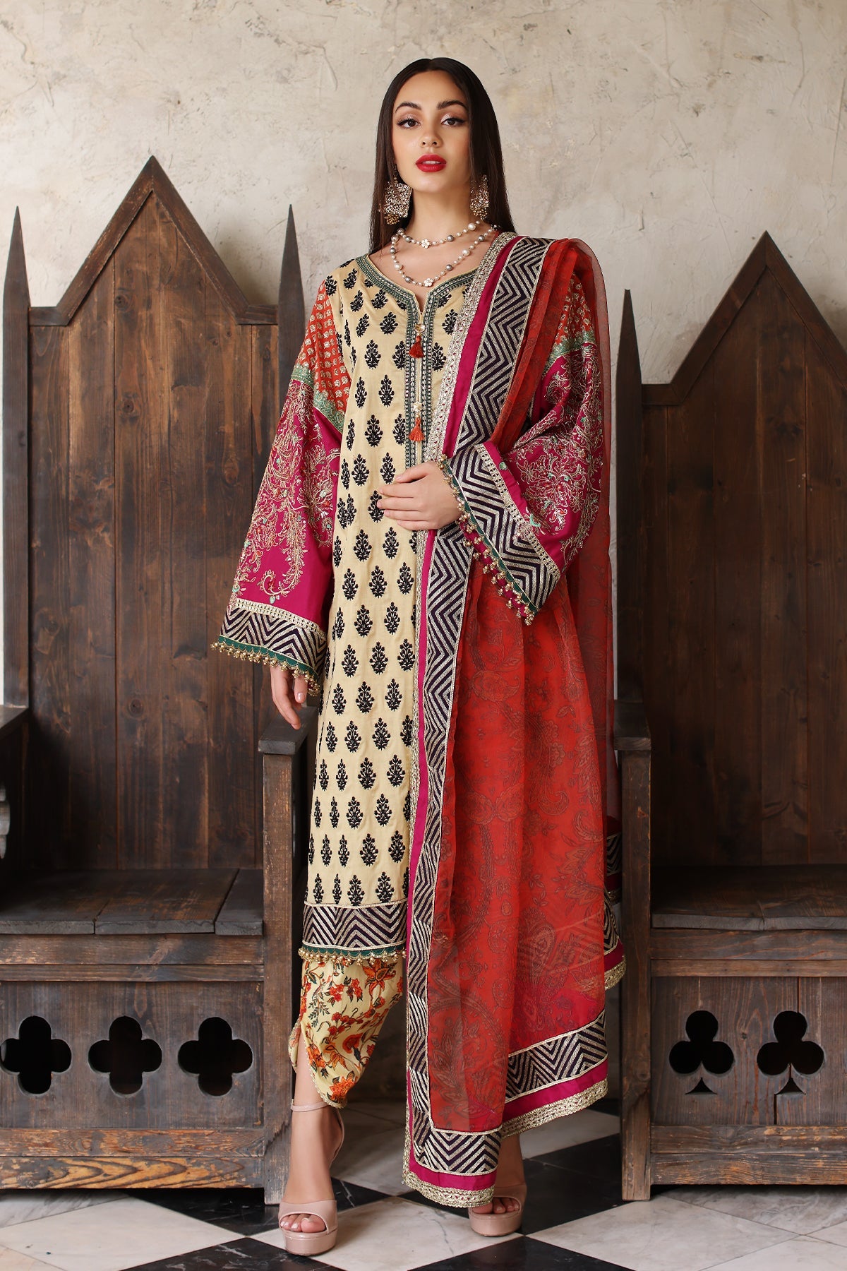 Mina Kashif | Festive Lawn | Amani by Mina Kashif - Designer Dress - Type: Ladies Clothes - Available at Libayah - 100% Original