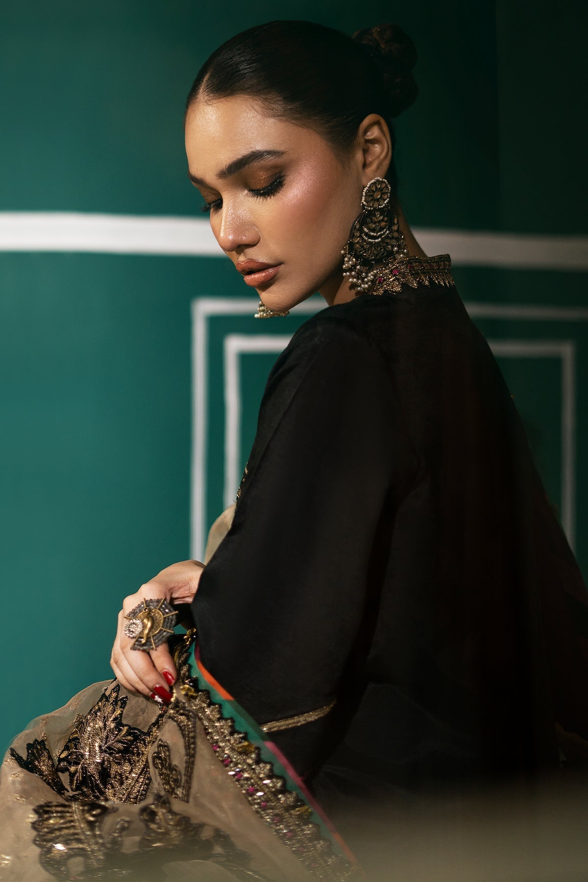 Mina Kashif | Meeral Formals 24 | Nawera by Mina Kashif - Designer Dress - Type: Ladies Clothes - Available at Libayah - 100% Original