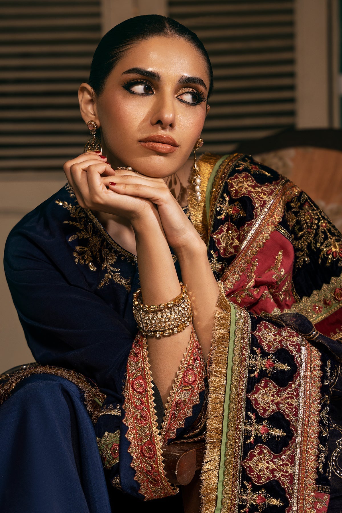 Mina Kashif | Meeral Formals 24 | Refa by Mina Kashif - Designer Dress - Type: Ladies Clothes - Available at Libayah - 100% Original