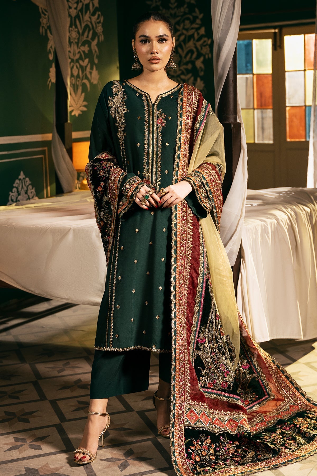 Mina Kashif | Meeral Formals 24 | Nazeen by Mina Kashif - Designer Dress - Type: Ladies Clothes - Available at Libayah - 100% Original