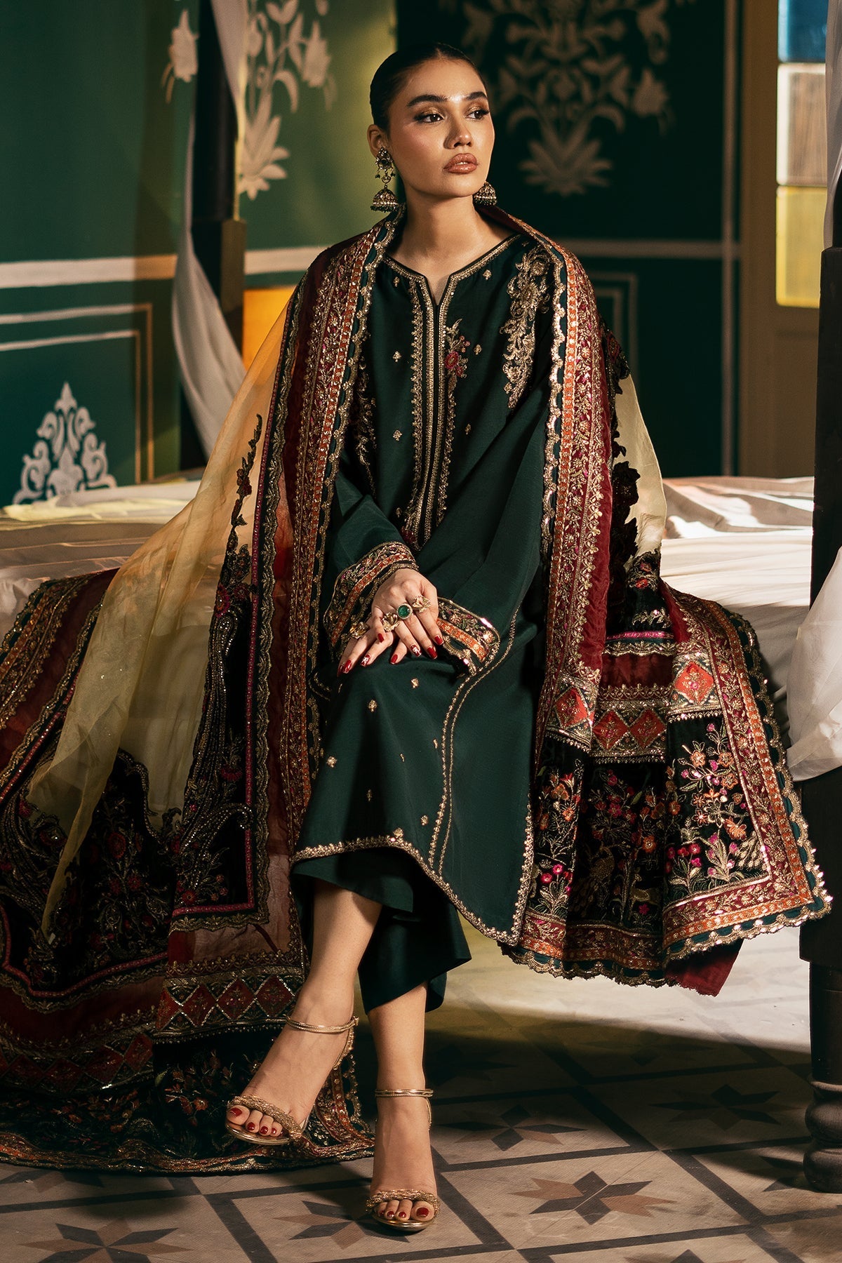 Mina Kashif | Meeral Formals 24 | Nazeen by Mina Kashif - Designer Dress - Type: Ladies Clothes - Available at Libayah - 100% Original