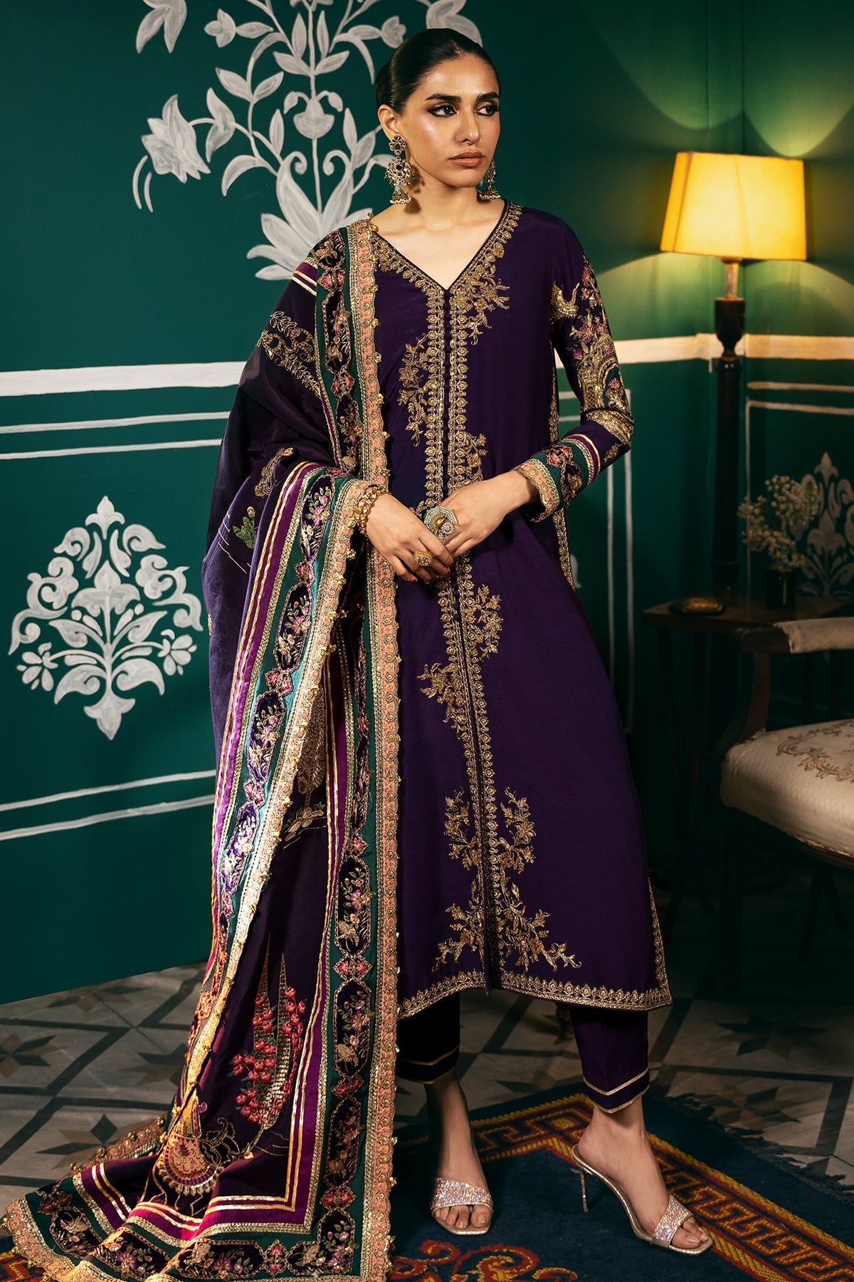 Mina Kashif | Meeral Formals 24 | Tabeer by Mina Kashif - Designer Dress - Type: Ladies Clothes - Available at Libayah - 100% Original